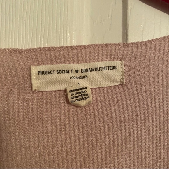 Urban Outfitters X Project Social T Drew Surplice Thermal Top - Picture 5 of 6